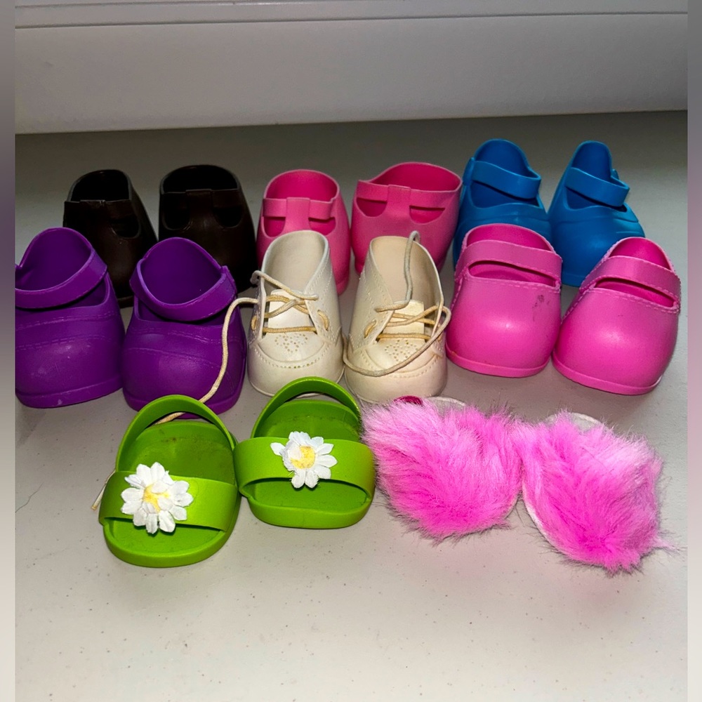 Vintage Cabbage Patch Doll shoes lot of 8 pairs